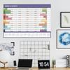 2026 Monats-Wandkalender Ganzjahres-Wandkalender Wiederverwendbarer Management-Organizer Planer Kreativer Wandkalender Planungsübersicht