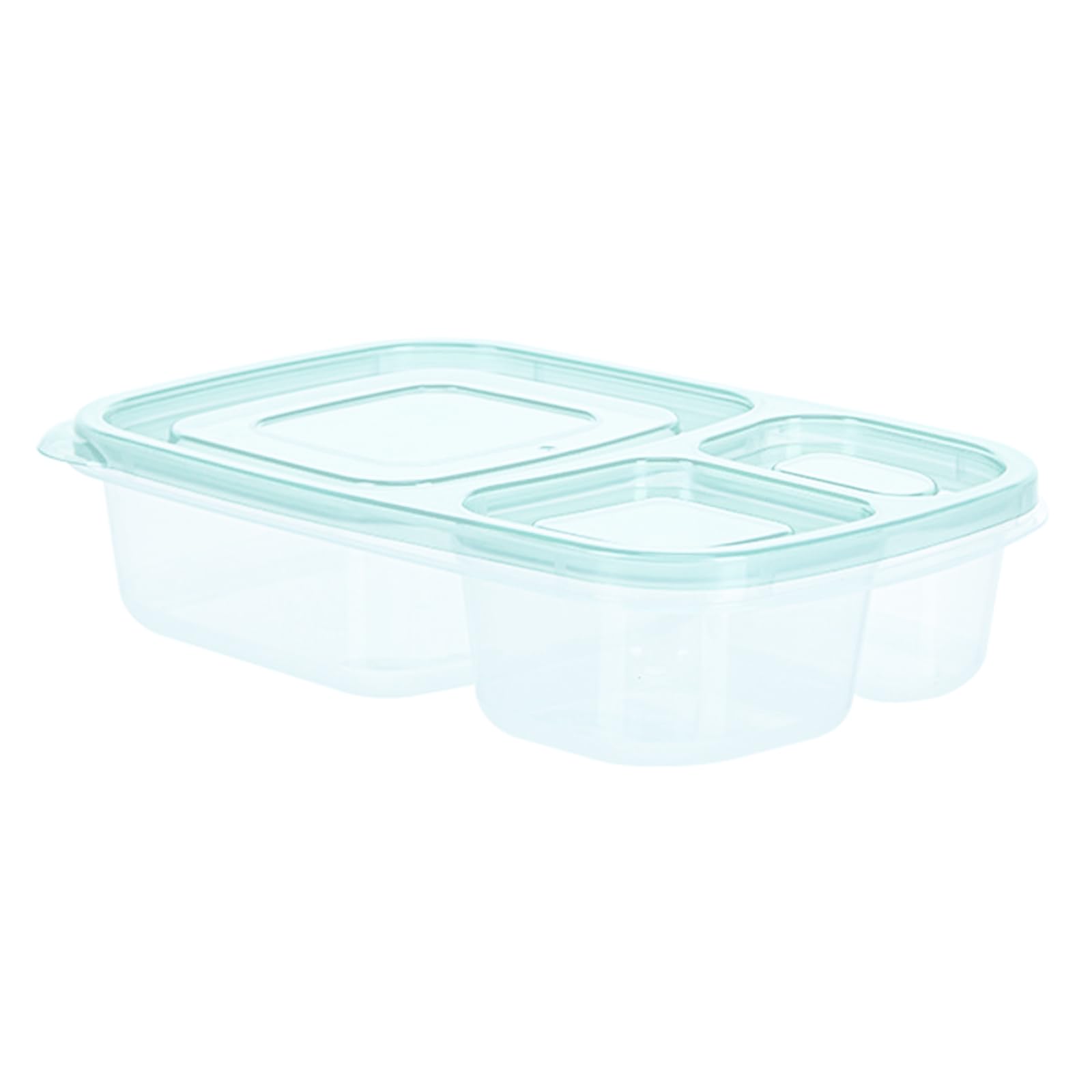 MiniMood Bento Set of Lunch Food Storage Microwave and Dishwasher Colorful Airtight PP Suitable for Adults and Sandwich Green Boxes 7 3-Compartment 5550₽