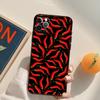 Red Chilli Pepper Pattern Funda Case For iPhone 16 15 14 Pro Max 11 12 13 Pro Max Mini XR 16 15 Plus 16e Phone Cover