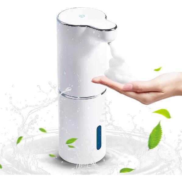 Automatic Foam Soap Dispenser Touchless: Rechargeable Soap Dispenser Wall Mount White