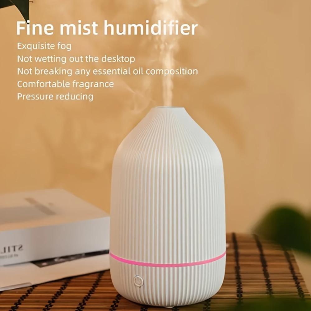 2-in-1 Soundwave Technology Diffuser LED Mood Light Essential Oil Diffuser Home Decor