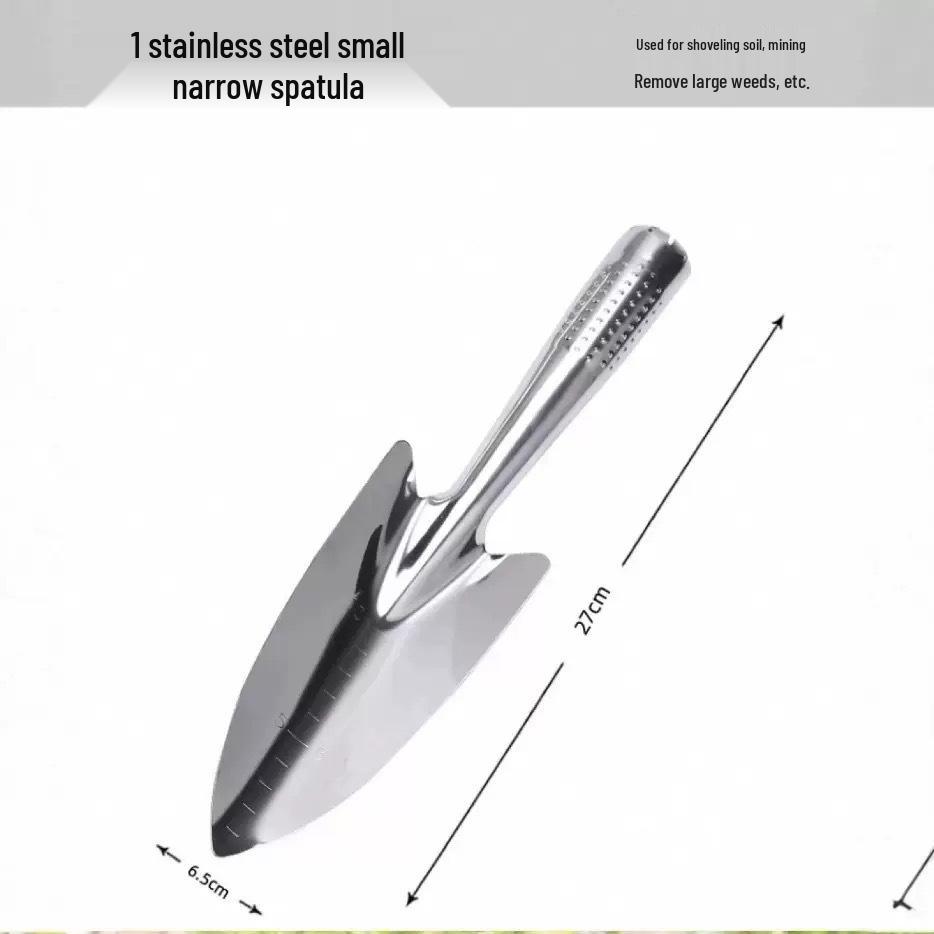 

Stainless Steel Garden Shovel Set for Planting & Harvesting - Ideal for Flowers, Vegetables, Succulents, and Sea Harvesting
