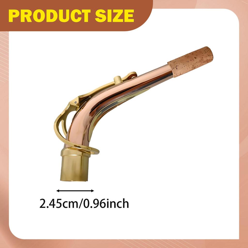 Sax Bend Neck Alto Saxophone Assembly Component Replacement Connector Comfortable