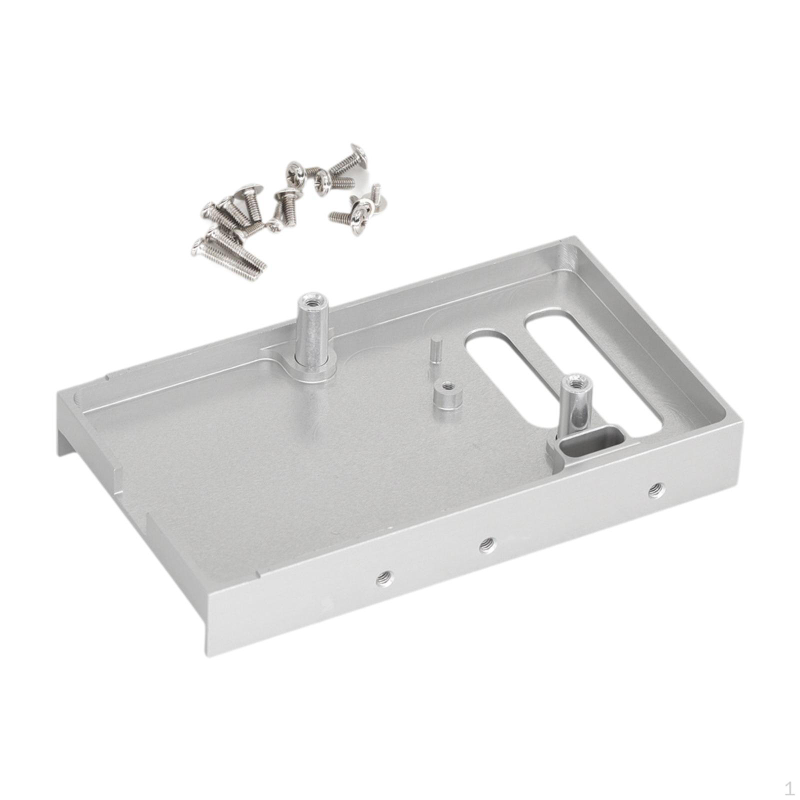 

1/12 RC Fixed Warehouse Beam Spare Parts, Accessories Servo Mount Receiver Bracket ,Aluminum Alloy срібний