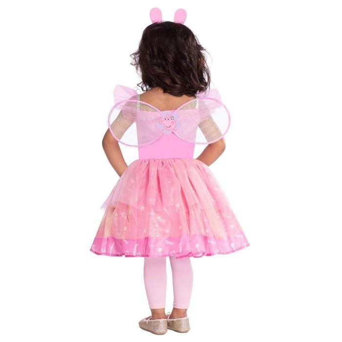 Kostüm Kleid Fee Peppa Pig für Kind - Marke AMSCAN - Rosa - Innen - Modell Fee Peppa Pig