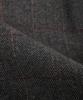 PRAIRIE Wool Herringbone Check Wide Slacks (Charcoal)