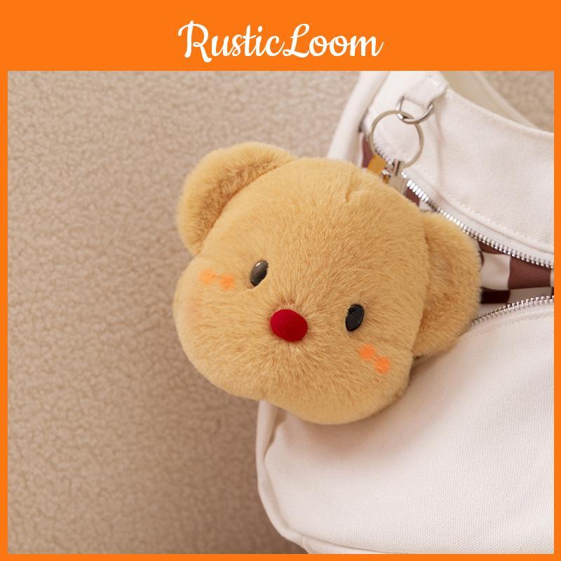 Butter Bear Plush Toy Keychain Coin Purse Headphone Bag Decorations Pendant