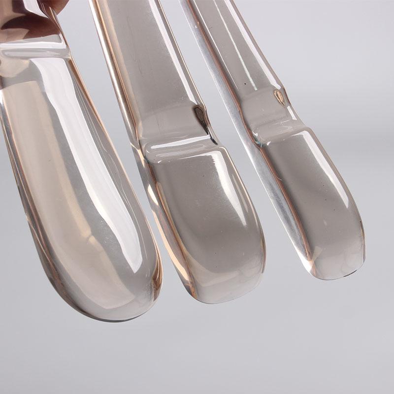 Acrylic Transparent Hangers with Black and Gunmetal Hooks for Women's and Men's Clothing