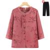 2026 Modern Cardigan Top for Middle-Aged and Elderly Women: New Chinese Style Fashion for Moms