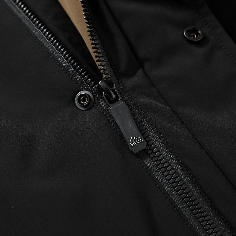 Daunenjacke Herren Neu Winter Verdickt Kältefest und Warm Jacke Outdoor Trendige Kapuzen-Arbeitskleidung Herren Daunenjacke