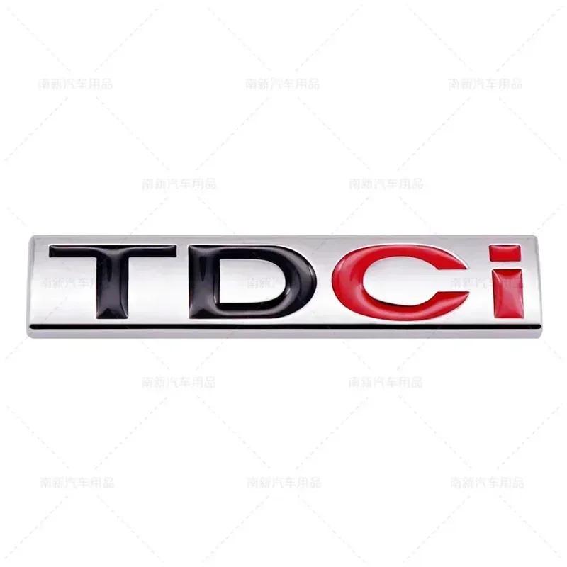 3D Metal TDCI Letters Car Rear Trunk Emblem Badge Sticker Decals For Ford Kuga Explorer Transit Accessories