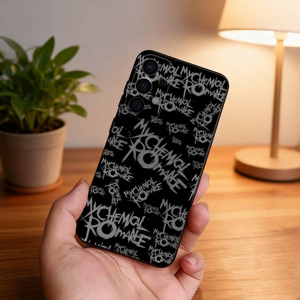 My C-Chemical R-Romance Black Cover Phone Case For Samsung S26,S25,S24,S21,S22,S23,S30,Ultra,S20,Plus,Fe,Lite,5G