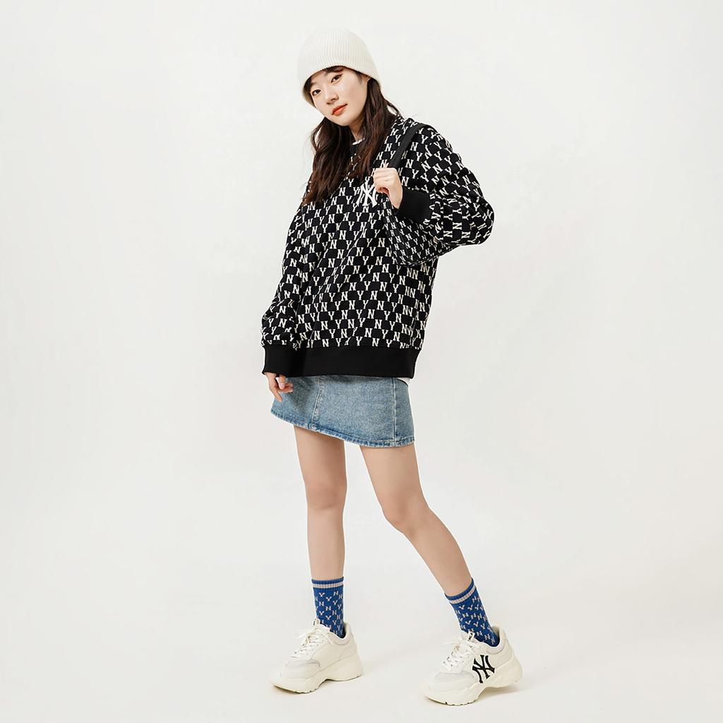 MLB Sweatshirt Fall Unisex Black 3AMTM0221-50BKS