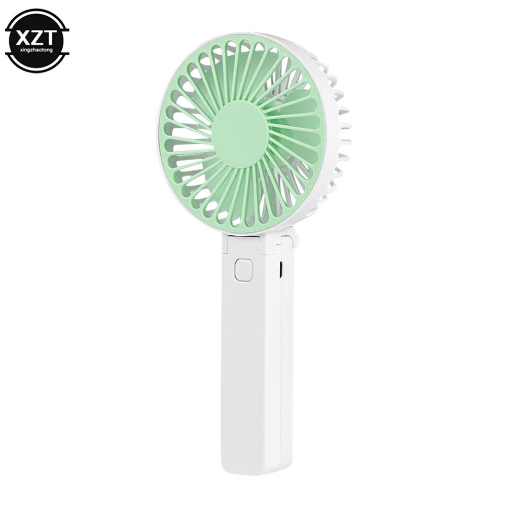 

1PCS New Portable Fans Handheld Fold USB Rechargeable Fan Mini Desktop Air Cooler Outdoor Fan Cooling Travel Hand Fans 1200MAH зелёный