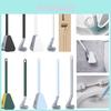 Golf Toilet Brush Soft Rubber Long Handle No Dead Angle Cleaning Brush