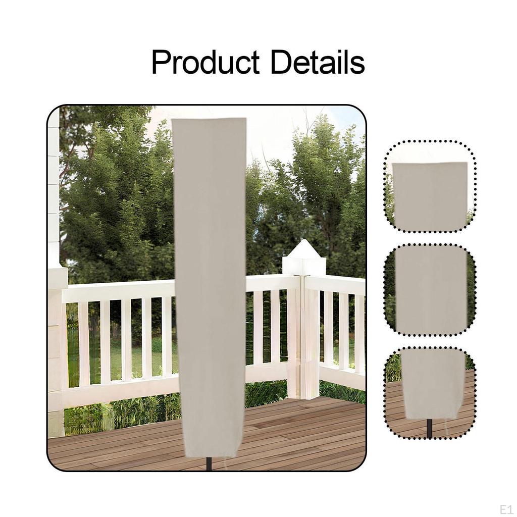 Patio Market Umbrella Canopy Cover Outside Parasol Portable Oxford Cloth Protector Dustproof