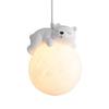 French Cream Little Lamb Chandelier - Creative Romantic Corridor and Bedroom Lighting Fixture.