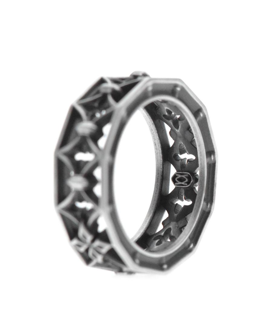 Vivus Ventana Bold Antique Silver Ring