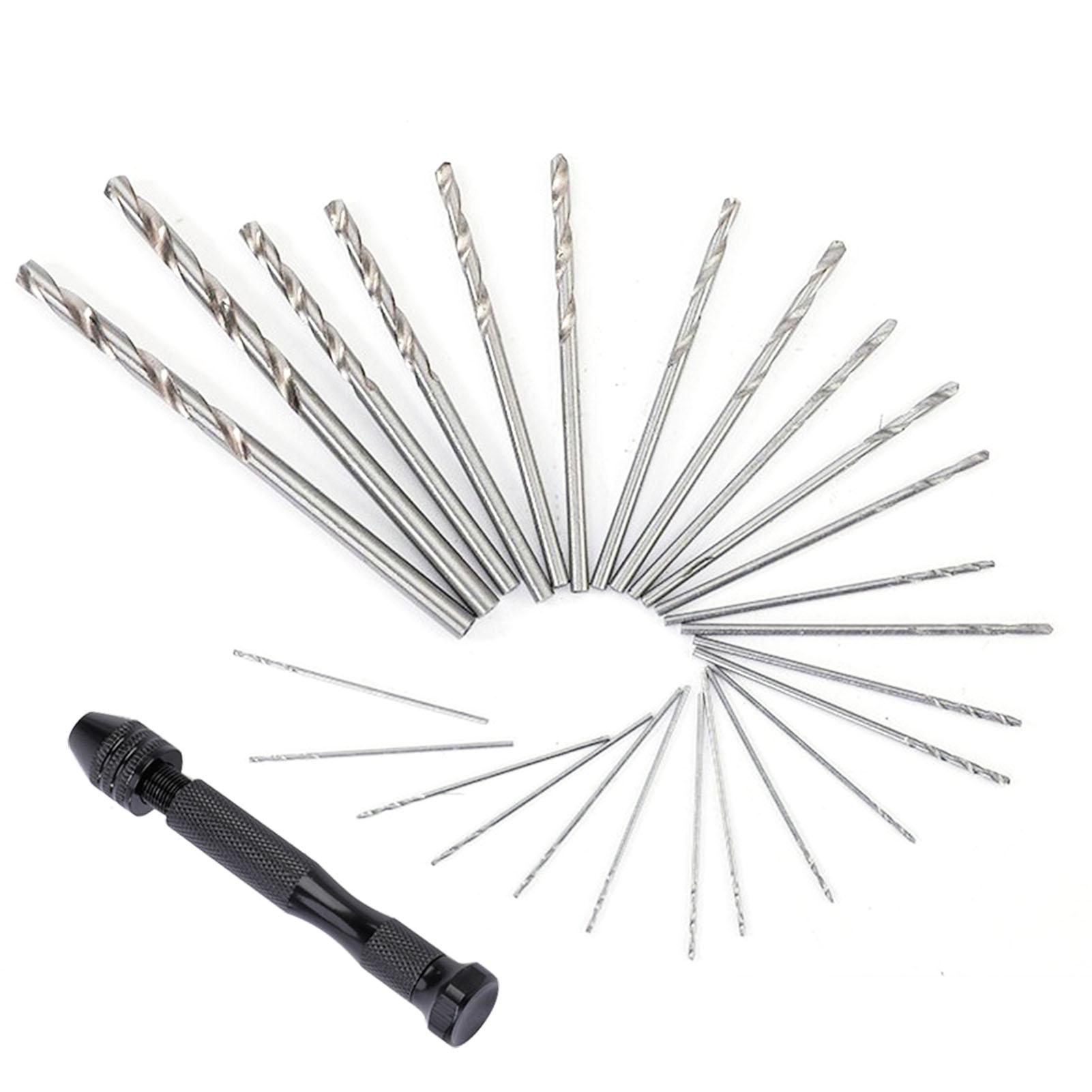 

Twist Drill Bit Set Mini Hand Hard Alloy for Small Jewelry Modeling DIY 0.53.0mm