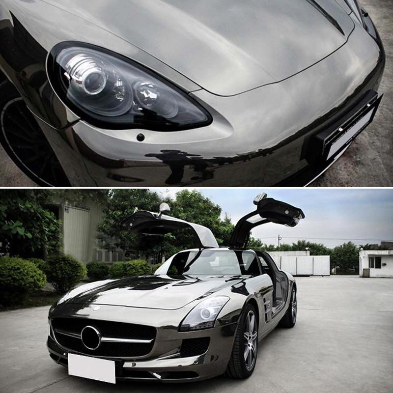 Buy Black 50 x 200CM PVC Electroplating Mirror Surface Bright Reflect ...