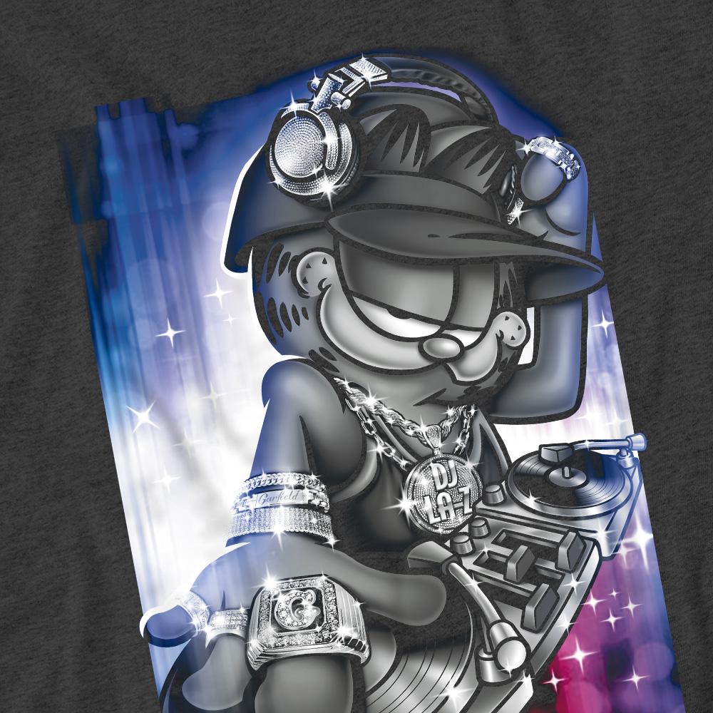 Garfield Unisex Adult DJ Lazy T-Shirt