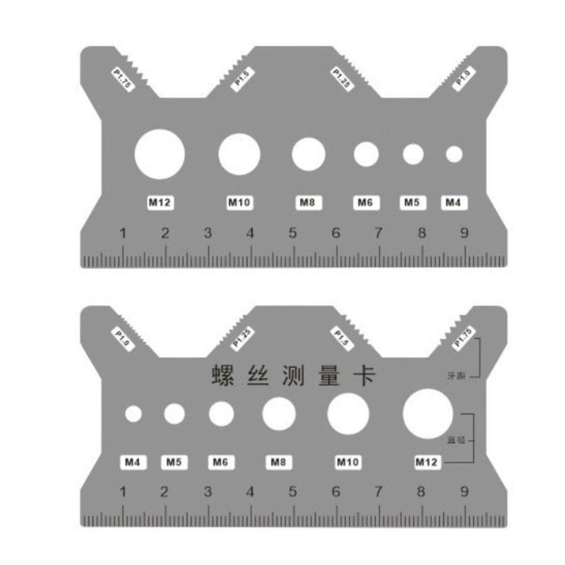 Reliable Screw Measuring Instrument Small  Screw Size Checker for 4mm/5mm/6mm