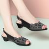 Women's Sandals Summer Mid-heel Mesh Shoes Female Large Size Formal Breathable Sandals Women