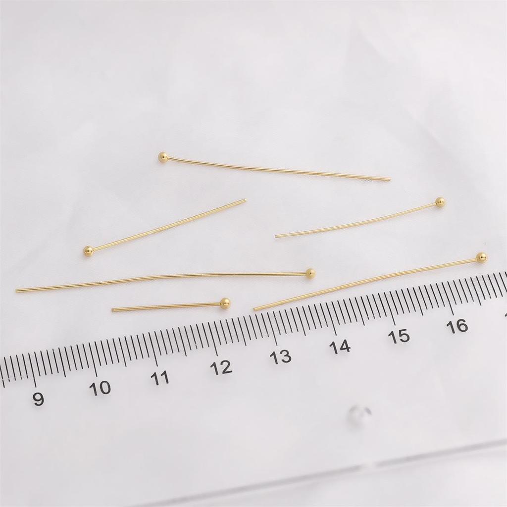 Color-Stable 14K Gold-Filled Ball Pin Jewelry Accessories: Bracelet, Earrings, Pendant, Hair Stick