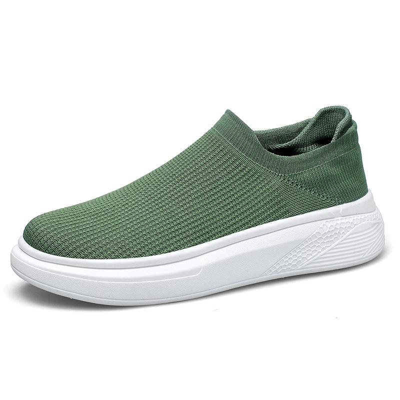 

TUINANLE/мужская обувь, кроссовки без шнуровки на платформе, мужские дышащие легкие тренировочные туфли