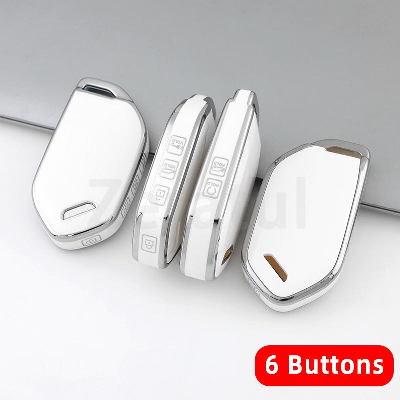 For Kia Picanto EV9 Sorento MQ4 Carnival K8 Morning K5 Carens RIO Seltos 2024 4/5/6/7/8 Bottons TPU Shell Fob Car Key Case Cover