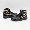 555088-032 Nike Air Jordan 1 Retro High OG Black Metallic Gold Patent (Men's)
