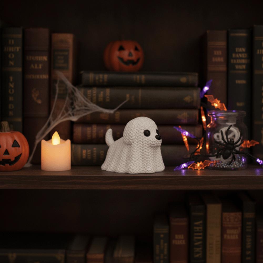 Mini Ghost Cat Dog Desktop Ornaments 3D Printed Ghost Cat Dog Statue TV Cabinet