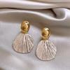 2025 Luxury Flower Shell Pearl Stud Earrings: Elegant Niche Design for Women