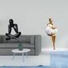 Abstract Girl Figure Sculpture Modern Decorative Resin Art Statue Collectible Character Ornament for