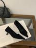 2025 autumn new retro temperament pointed high heels women's suede one-pedal temperament versatile commuter shoes