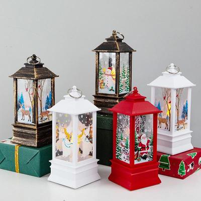 Şenlikli LED Noel Baba Feneri - Yaratıcı Gece Lambası Hediyesi