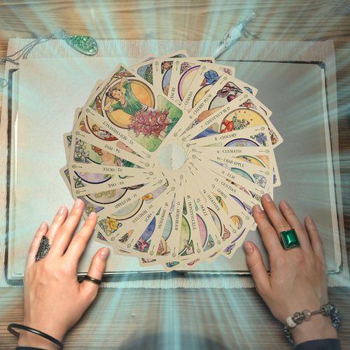Tarot Kartları Dayanıklı Canlı Tam İngilizce Sürüm Aile Partisi Oyun Kartları Çiçekler için Hediyeler Oracle