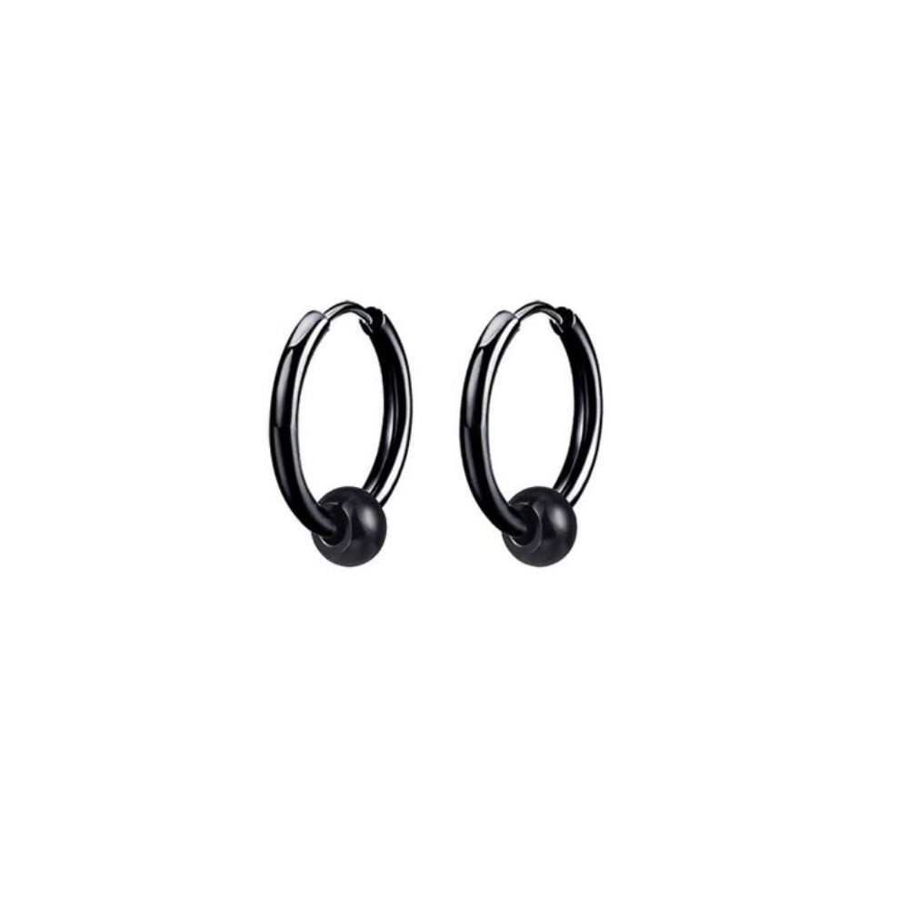 Vintage Charm Hip Hop Korean Stud Earrings Hoop Earrings Stainless Steel Earrings Men Jewelry