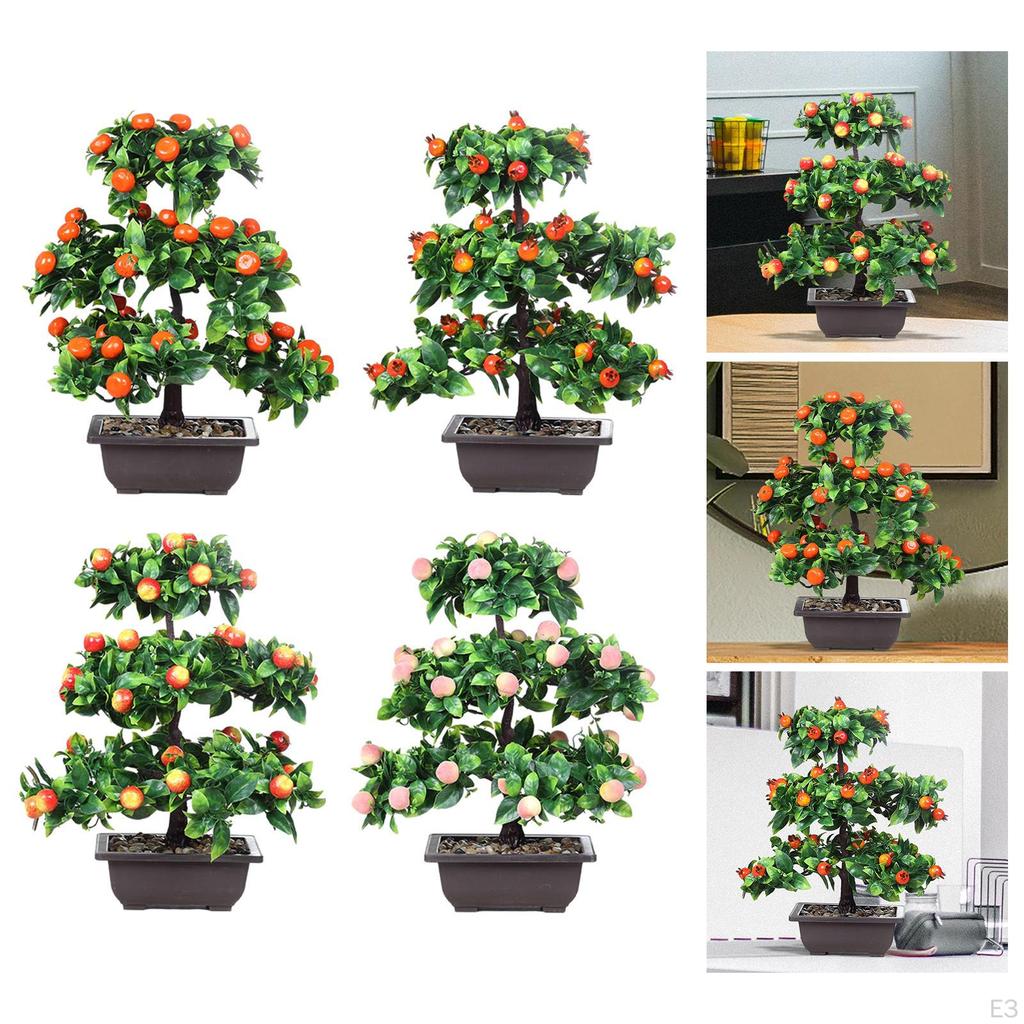 13 Inch Artificial Bonsai Fruit Tree for Table Centerpiece And Event Display