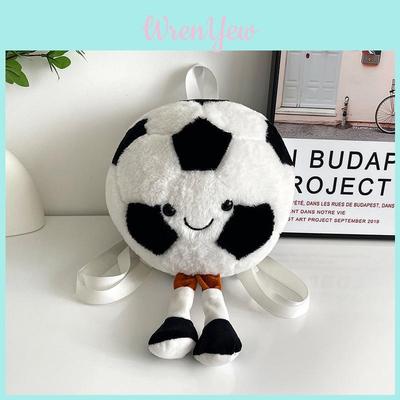 Mochila de Peluche de Fútbol para Niños con Diseño Transpirable y Ligero para la Escuela y el Juego