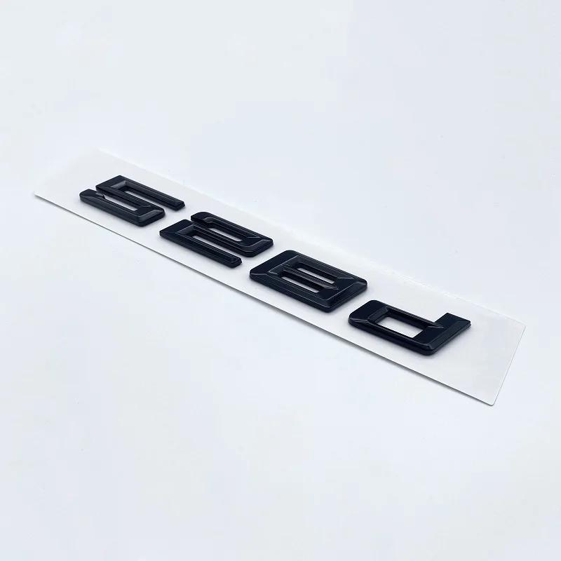 3D New Font Numbers Letters for BMW 5Series E39 E60 E61 F10 F1 520d 523d 525d 530d 535d 540d ABS Emblem G30 Car Trunk Sticker