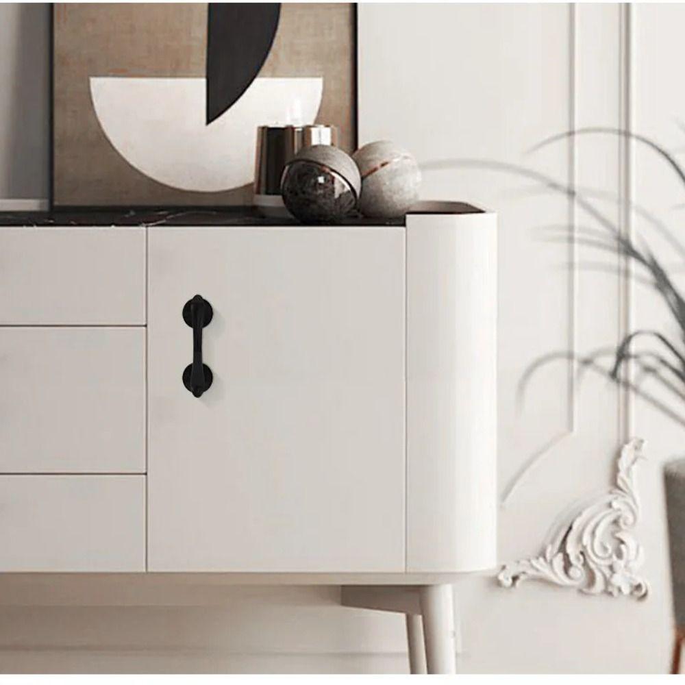 Non Punching Door Punch-free Pulls Non-slip Cabinet Handle Fashion Suction Cup Door Handle  Window