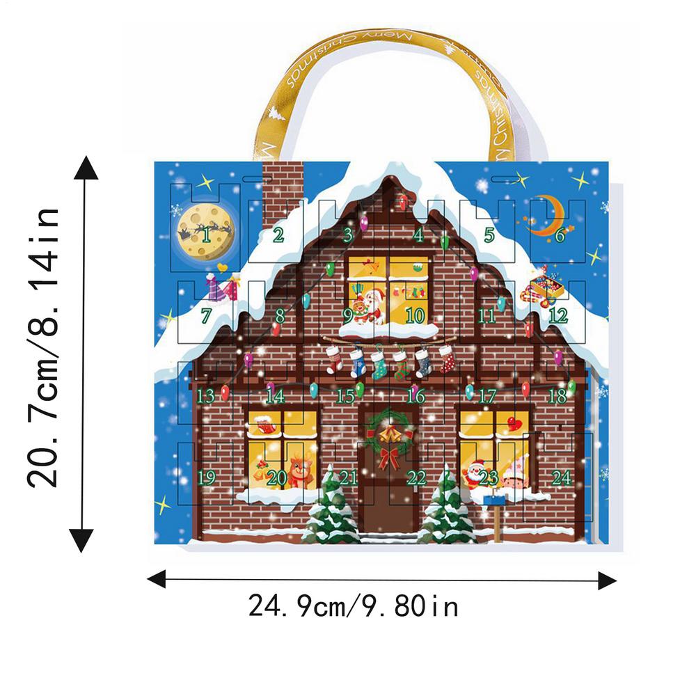 Christmas Charm Bracelet Advent Calendar gift Box 24-bead Christmas Bracelets Jewelry Making Kit For Woman Girls