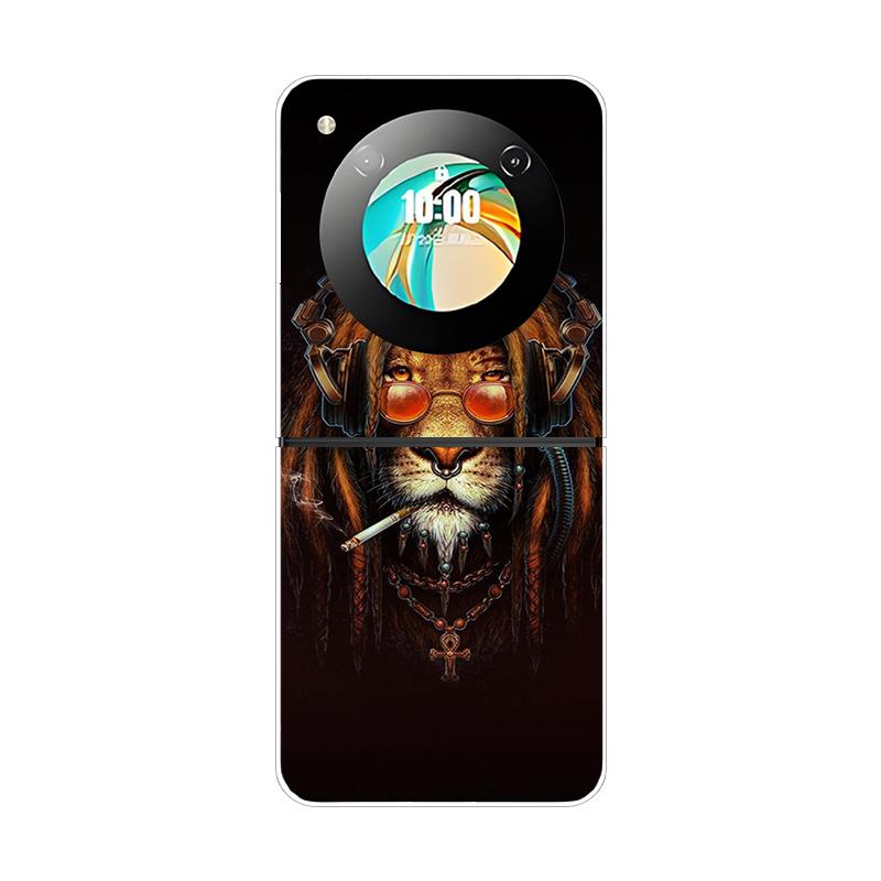 For ZTE Nubia Flip Flip2 Telefoncover Beskyttende Hård PC Skal Stilfuldt Dyremønster Gennemsigtigt Cover Til ZTE Libero Flip Covers