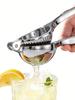 1 Stück Edelstahl Manueller Zitronenentsafter, Tresterabscheider, Haushaltsentsafter, Stromloser Entsafter für Wohnzimmer, Küche