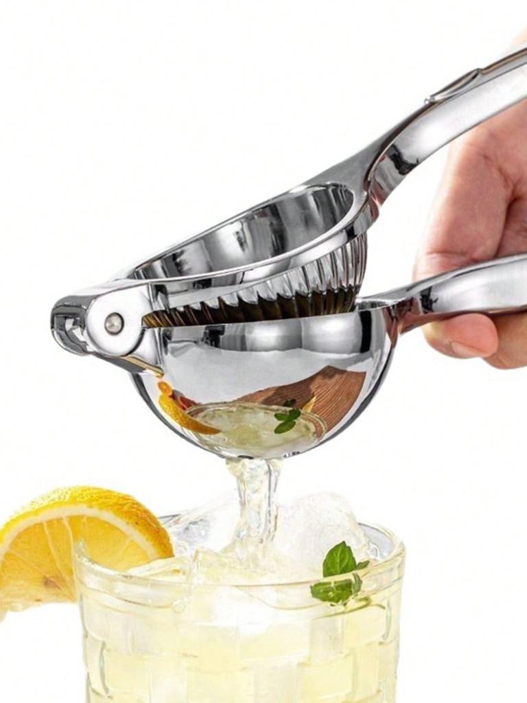 1 Stück Edelstahl Manueller Zitronenentsafter, Tresterabscheider, Haushaltsentsafter, Stromloser Entsafter für Wohnzimmer, Küche