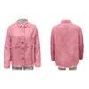 Long Sleeve Denim Jacket Women Washed Raw Edge Mid-Length Loose Jacket