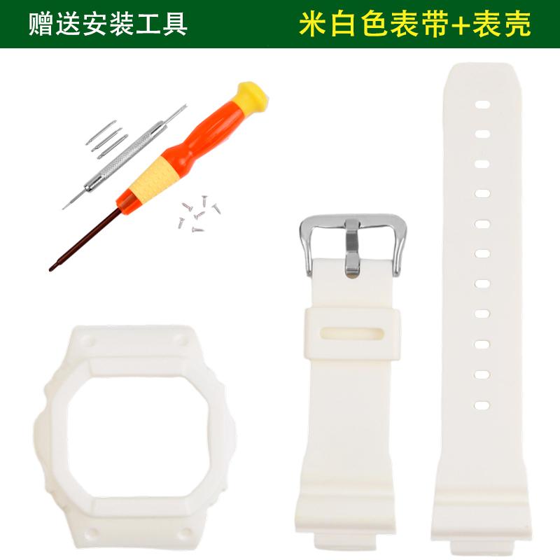 Transparenter Gummiarmband für Casio G-SHOCK DW-5030/GLX-5600/GW-M5610 TPU Sport Wasserdicht Ersatz-Uhrenarmband Uhrengehäuse