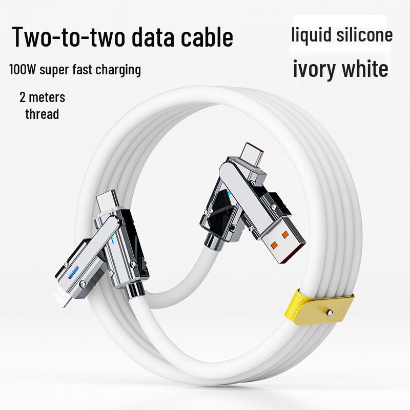 Mecha Multi-Device Fast Charging Cable: Apple, Huawei, Xiaomi, Oppo, Honor, Type-C