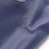 Used PRADA Triangle logo Tote Bag Saffiano leather Blue Used Women